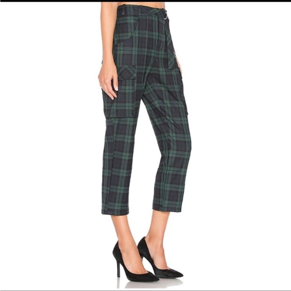 Free People Relaxed Plaid Cargo Pants